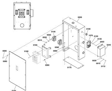 Control Box Group Diagram and Parts List for 076761-01  Briggs and Stratton Generator